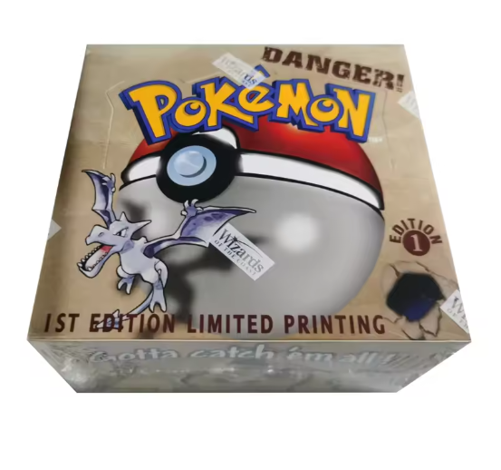 PTCG Sealed 1st Edition BASE SET Booster Box Vintage WOTC Charizard Blastoise Venusaur Art Packs PKM TCG Tradable Game DIY Card