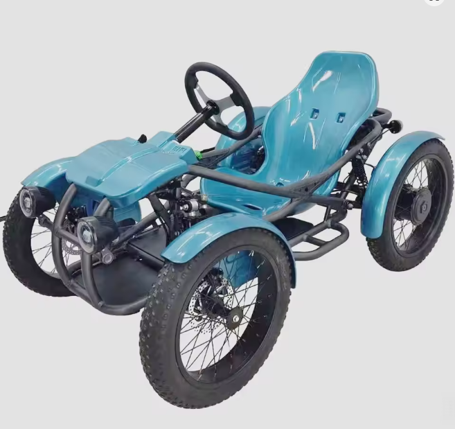 4 Wheeled off Road Ebike Electric Quad E-trike with Fat Tire Four-wheeler Touring Quadricycle