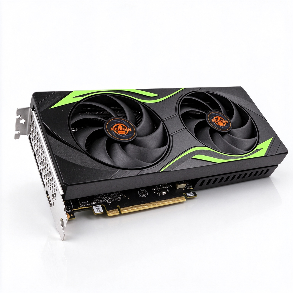 AIBOMAN GPU RTX 5060 8GB GDDR7 3840cuda HDMI+DP PCI Express X16 5.0 145W Graphics Cards