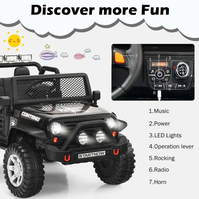 Hikidspace 12V Kids Ride-On Car Electric Children Ride-On Truck Remote Control