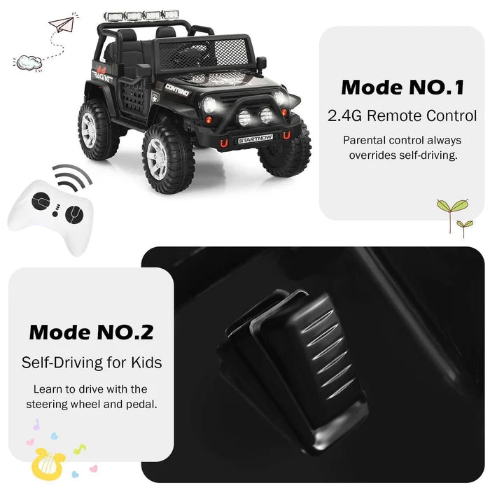 Hikidspace 12V Kids Ride-On Car Electric Children Ride-On Truck Remote Control
