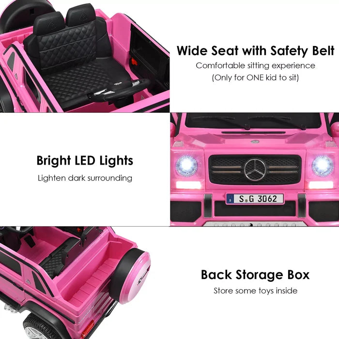 Hikidspace Licensed Mercedes Benz Kids Ride on Car 12V Electric Vehicle Toy Car