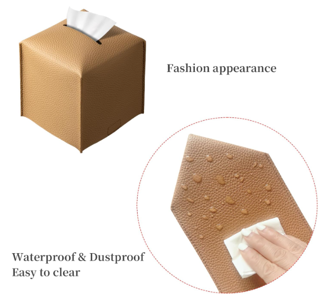 Boîte à mouchoirs carrée en acrylique transparent, Couvercles de boîte rectangulaires, Supports de boîtes à serviettes faciales pour salle de bain, Distributeur de feuilles assouplissantes transparent pour table, salle de bain, cuisine et voitures